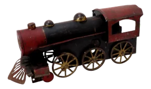 Large Patent 1909 American Antique Tin Train - Locomotive Toy