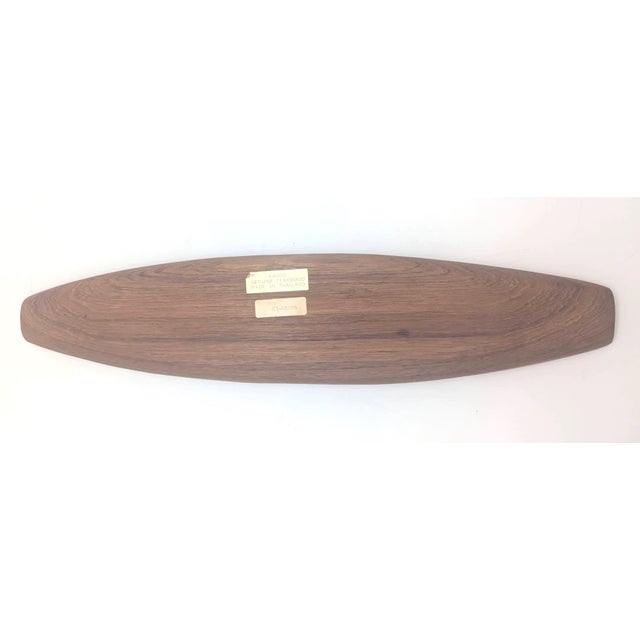 1970s 1970s Teak Wood Vide Poche Tray For Sale - Image 5 of 12