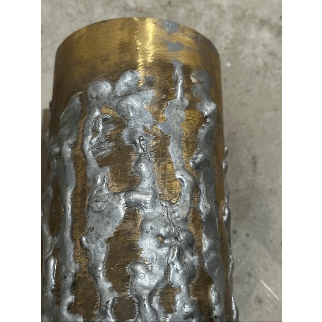 Good condition Vintage Candle Style Metal Light Cover