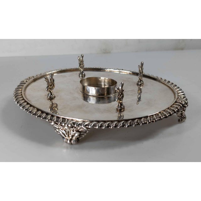 We are selling this great Matthew Boulton signed silverplate pen stand. This piece has great simple design in the best...