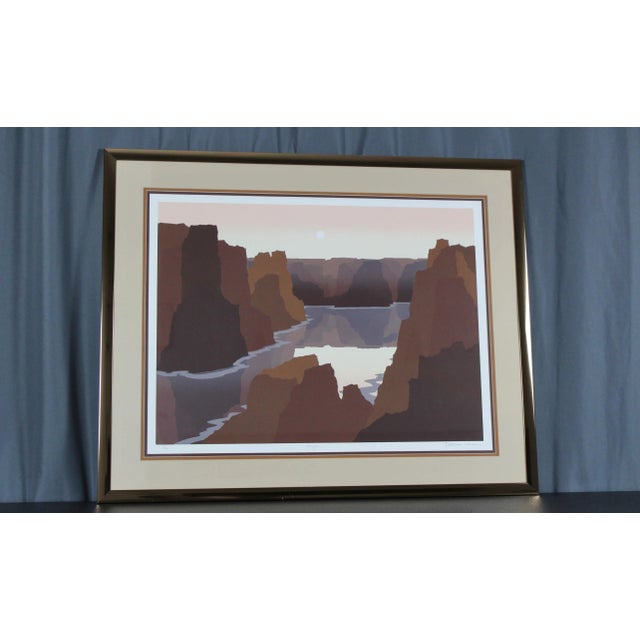 Vintage "Horizon" serigraph by Robert Wilson, hand signed, titled by the artist and a numbered edition, 5/300....