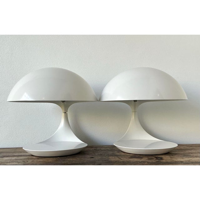 Mid 20th Century Vintage MCM Elio Martinelli “Cobra” Lamps - A Pair For Sale - Image 5 of 10