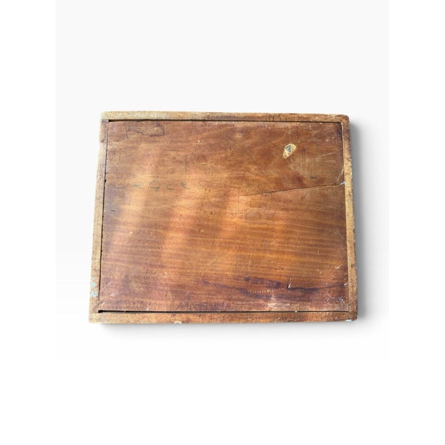 Vintage Wooden Tea Box With Teddy Bear Picnic Scene | Divided Storage Box For Sale In Portland, ME - Image 6 of 6