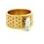 Mid-Century Modern 1970s FJG 14k Gold Basket-Weave Ring With Marquise Diamond, Size 5 For Sale - Image 3 of 14