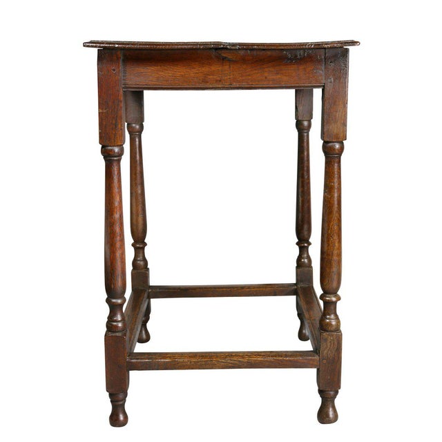 Early 18th Century William and Mary Oak Table For Sale - Image 5 of 8