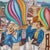Mid 20th Century Guatemalan Folk Art Painting - The San Juan Comalapa Balloons For Sale - Image 4 of 10