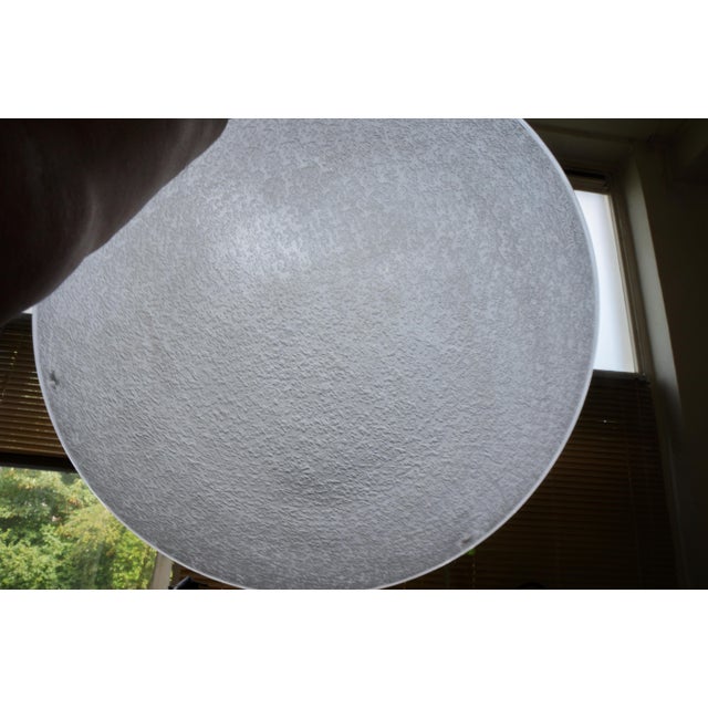 Muller Freres French Art Deco Etched Glass Pendant Light 1930s For Sale - Image 6 of 11