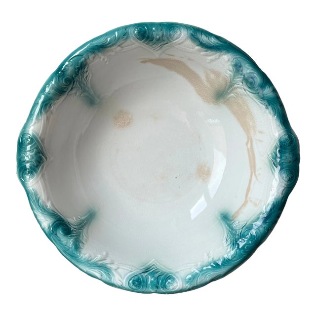 Antique Swinnerton’s Hanley England Earthenware Wash Basin For Sale