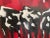 Vintage Painting of Black and White Cows on Red Background by Jeanette Welty Chelf For Sale - Image 4 of 11