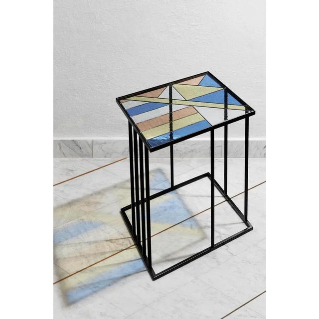 Staded Glass Coffee Table by Serena Confalonieri For Sale - Image 9 of 10