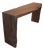 Andrianna Shamaris Single Burnt Teak Wood Console For Sale
