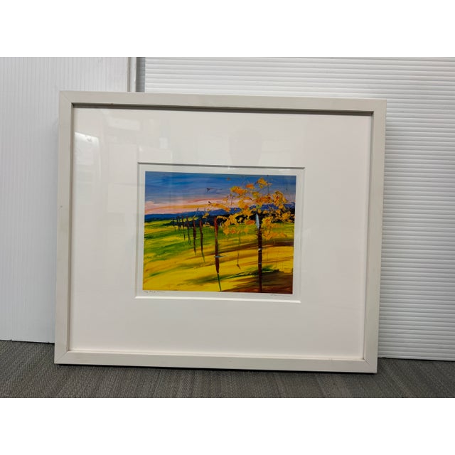 Wood Ann Rea Very End of Vines Artwork, Signed For Sale - Image 7 of 12