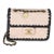 Black Beige Braided Calfskin Mini My Own Frame Flap Bag For Sale