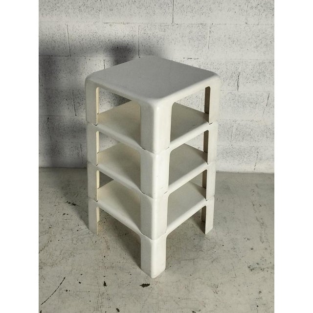 Mid-Century Modern Set of 4 Stackable Nesting Tables I 4 Gatti by m.bellini - C&b Italia 70s , 1970s, Set of 4 For Sale - Image 3 of 17