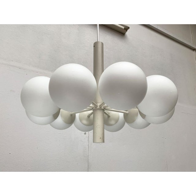 Mid-Century Modern Mid-Century German Space Age Minimalist Chandelier from Kaiser Leuchten, 1960s For Sale - Image 3 of 18