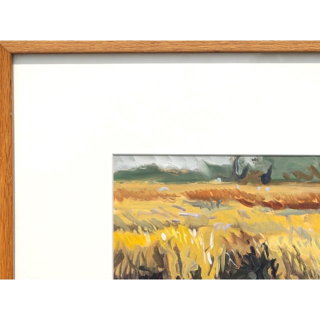 Wood Philip Koch "Marsh Grass" Contemporary Colorful Wetlands Landscape Oil Painting, 20th Century For Sale - Image 7 of 12