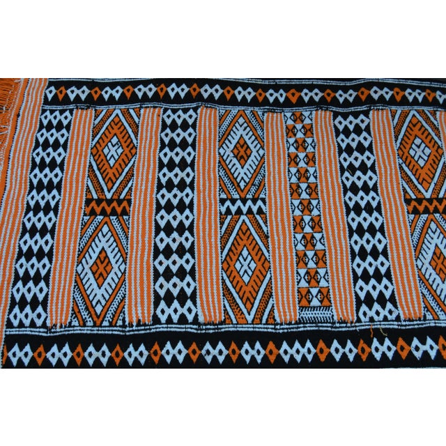 Mid-Century Modern Late 20th Century Moroccan Runner, 4'6'' X 1'10'' For Sale - Image 3 of 5