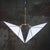 1920s Art Deco Brass and White Stained Opaline Glass Pendant Lamp For Sale - Image 5 of 10
