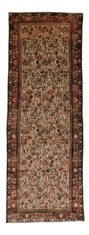 Hand Made Persian Runner Rug 3'6"x 9'10"