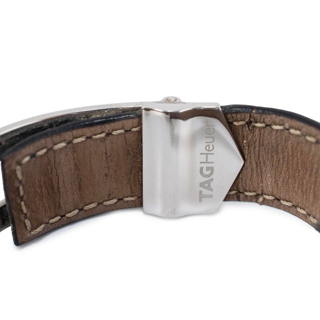 Metal Tag Heuer Carrera 43mm wv3010.eb0025 Black Dial Steel Manual Wind Watch For Sale - Image 7 of 9