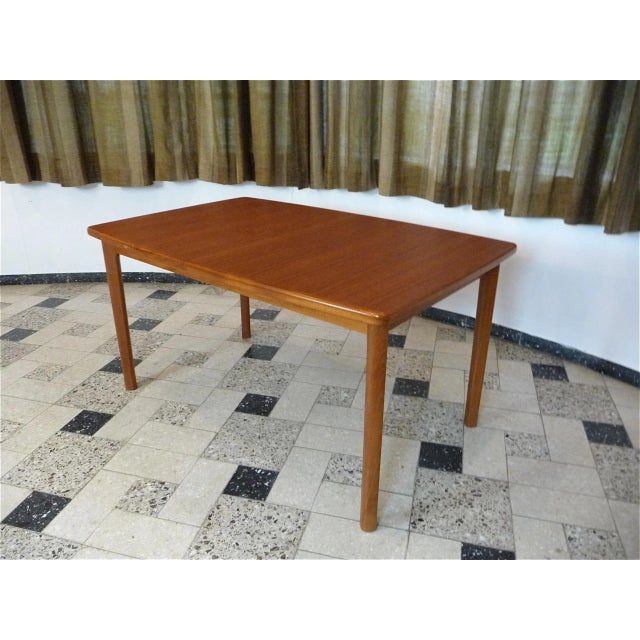 Danish Extending Teak Dining Table, 1960s For Sale - Image 4 of 11