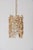 Gold Gilded Brass and Crystal Glass Encrusted Pendant Lamp from Palwa, 1970s For Sale - Image 8 of 11