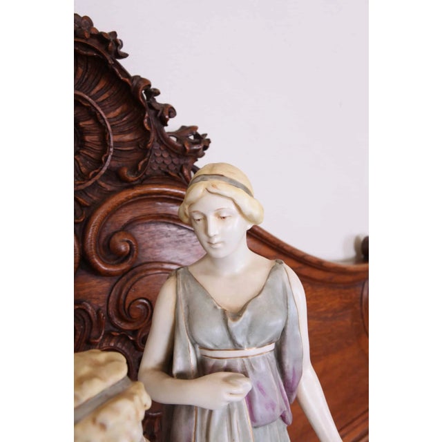 Stoneware Sculpture of Young Couple from Royal Dux For Sale - Image 4 of 8