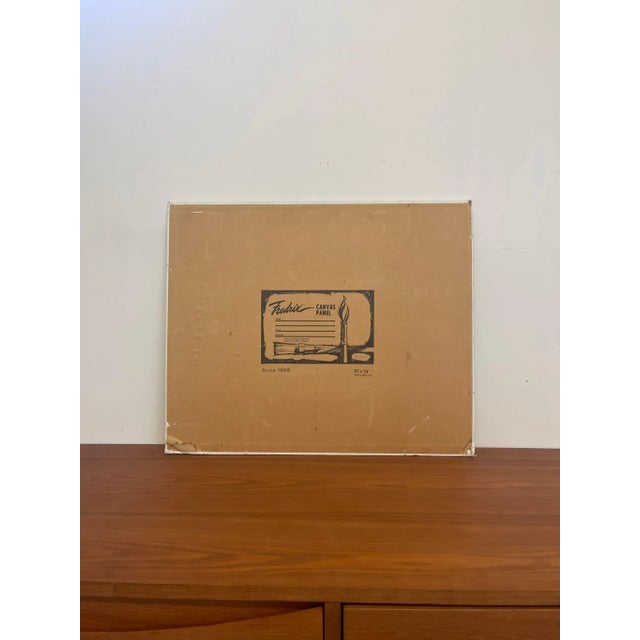 Vintage Signed Original Painting of Kittens in a Basket. For Sale - Image 9 of 9