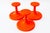 Orange Plastic Hooks, 1970s, Set of 3 For Sale - Image 4 of 5