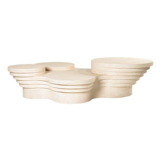 Slice Me Up Sculptural Coffee Table in Plaster by Pietro Franceschini For Sale