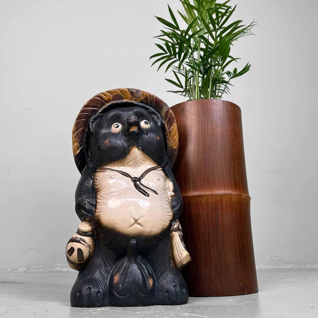 Decorative Tanuki Tanuki Statue, 1980s For Sale - Image 4 of 13