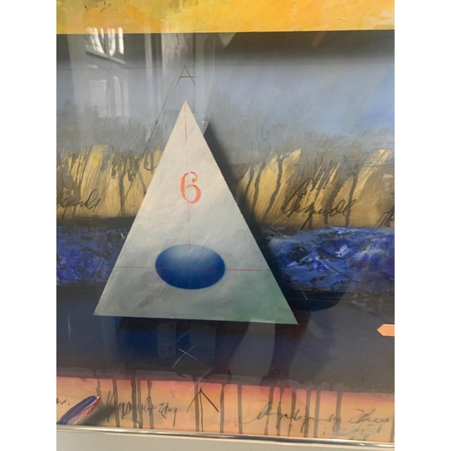 The Jørgen Waring Constellation D Oil on Board Mixed Abstract Painting Signed 86 For Sale In Naples, FL - Image 6 of 7