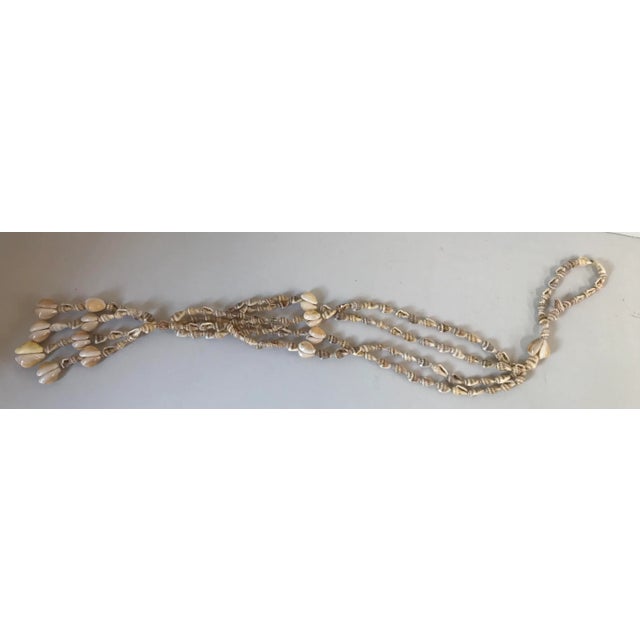 Nautical Vintage Shell Hanging Basket Planter Holder For Sale - Image 3 of 11