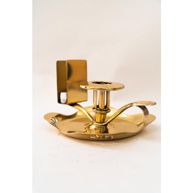 1920s Vintage Art Deco Candleholder with Matchbox Holder, 1920s For Sale - Image 5 of 10