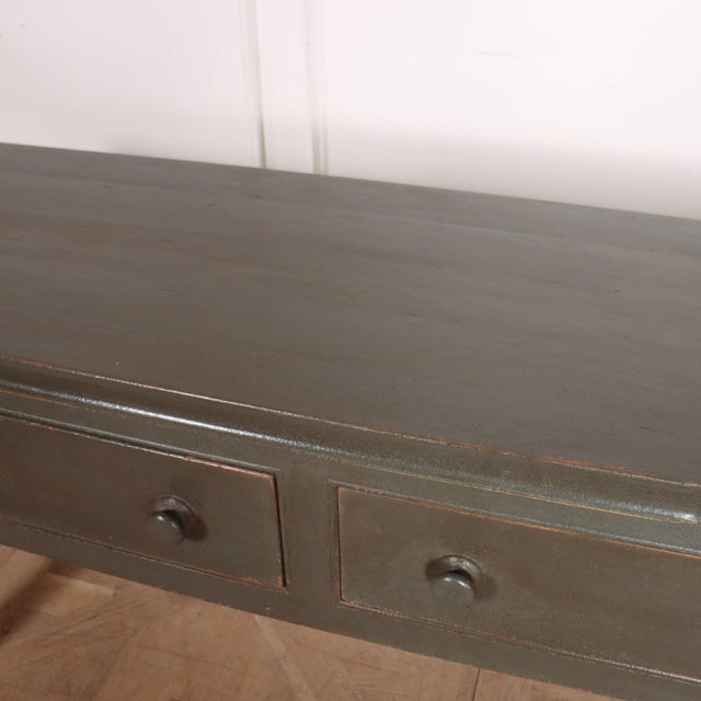 Wood English Painted Dresser Base For Sale - Image 7 of 9