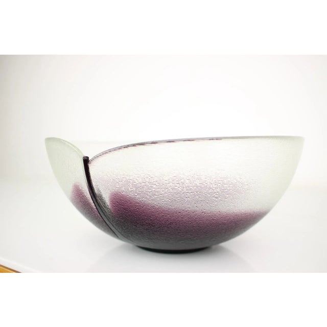 Mid-Century Bowl by Jiri Suhajek for Crystalex, 1970s For Sale - Image 8 of 14