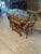 Vintage Rattan Honeymoon Table & 2 Chairs – Nesting Bistro Set W/ Glass Top For Sale - Image 4 of 8