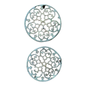 Antique Brass Trivets - a Pair