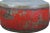 Chinese 24” Inch Round Antique Chinese Red Drum For Sale - Image 3 of 6