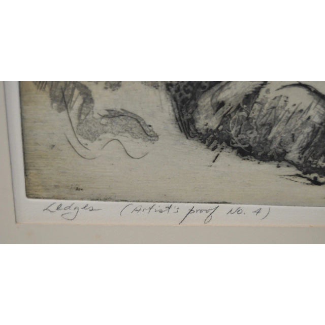 "Ledges" Etching by Letterio Calapai For Sale - Image 4 of 7