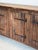 Large Brutalist Wood Sideboard with Hand-Forged Iron Hardware For Sale - Image 10 of 12