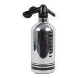 American Soda King Chrome and Glass Siphon Seltzer Water Bottle, 1950s For Sale