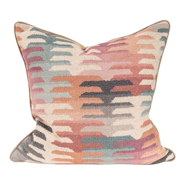 Navajo Multi 20x20 Poly Filled Pillow For Sale