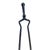 Black Antique 1900s Arts & Crafts Wrought Iron Fireplace Tool Set Poker Shovel Tongs Stand For Sale - Image 8 of 18