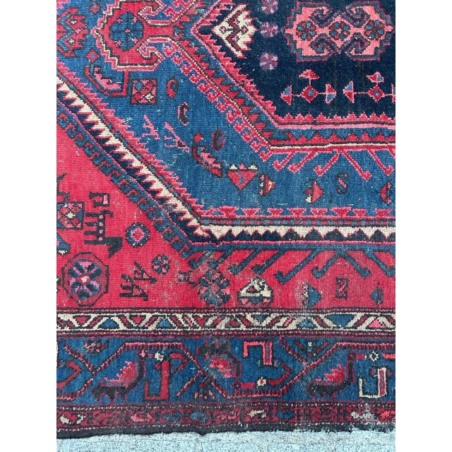 Vintage Distressed Hamadan Rug, 1950s For Sale - Image 16 of 18
