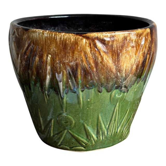 Robinson Ransbottom Pottery Co. Sun and Moon Jardinere Planter For Sale