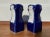 White Neoclassical Petite Cobalt Glaze and Bisque Cherub Vases- a Pair For Sale - Image 8 of 11