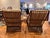 1940s Roosevelt Chairs and Ottoman For Sale - Image 13 of 15