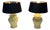 1970 Yellow Ceramic Table Lamps. French Work - a Pair For Sale