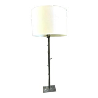 Mid Century Iron Faux Boise Lamp in the Form of a Organic Branch For Sale